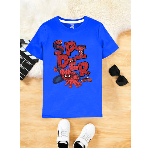 Kids’ Blue Spider-Man Graphic T-Shirt