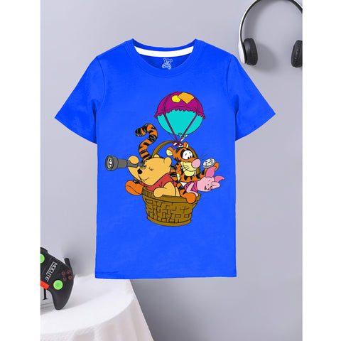 Blue Winnie the Pooh & Friends Hot Air Balloon T-Shirt
