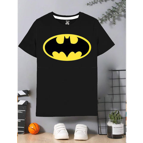 Batman Logo Kids T-Shirt – Bold and Heroic Style