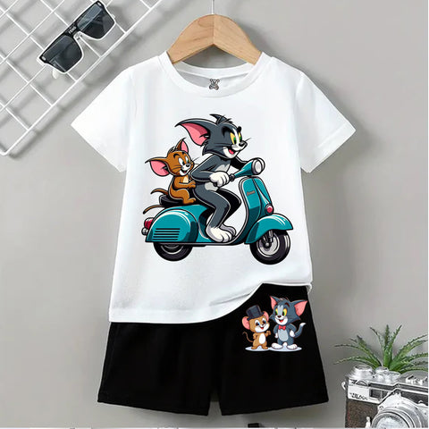 pack of 2 T- Shirts and shorts set ( 2 )