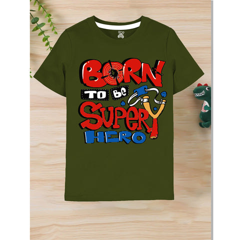 Born to Be Superhero Kids T-Shirt – Bold and Playful Design