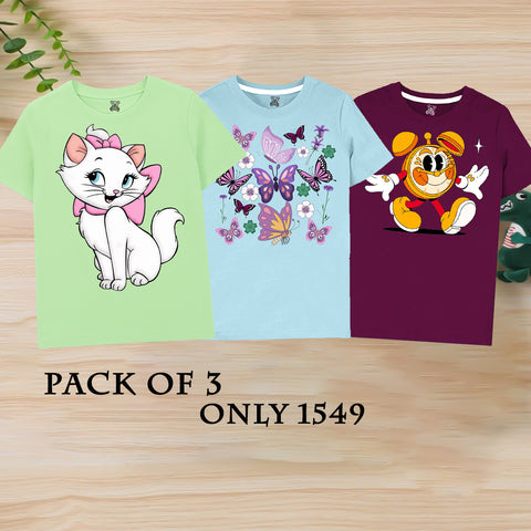 pack of 3 T- Shirts (Set 3 )
